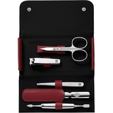 Zwilling Classic Inox Druckknopf-Etui Maniküre/Pediküre-Set 5-teilig rot