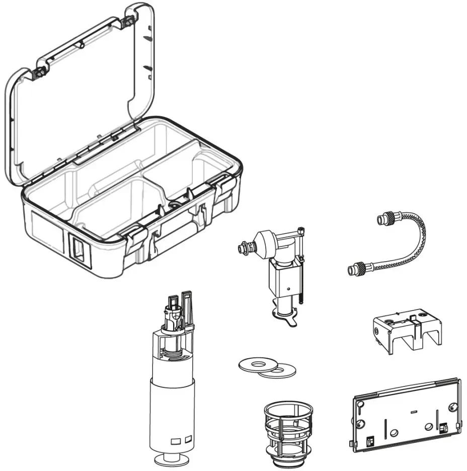 Mepa Ersatzteilkoffer UP-Spül- kasten Sanicontrol Typ A31/B31 590249
