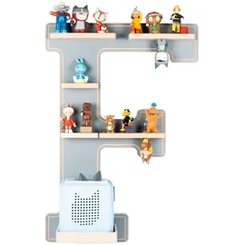 BOARTI Kinderregal Buchstabe F  grau