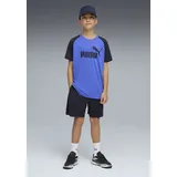 Puma Jungen Essentials No. 1 Logo Poly T-Shirt und Shorts Set 140, New Navy Blue - 140