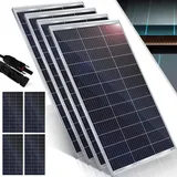 KESSER® Solarpanel Monokristallin Solarmodul Solarpanel - 18 V für 12 V Batterien, Photovoltaik - Solarzelle Solaranlage PV-Anlage Solar für Woh...