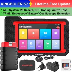 Lebenslanges kostenloses Update KINGBOLEN K7 ALLES System Deutsche Autodiagnosewerkzeuge ECU-Codierung Aktiver Test 28 Setzt OBD-Scanner PK LAUNCH X431 CRP919E BT
