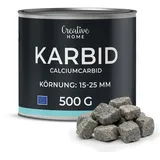Creative Home Karbid 500g Reines Calciumcarbid für Garten und technische Anwendungen