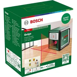 Bosch Kreuzlinien-Laser Quigo incl. Adapter, Klemme, Batterien