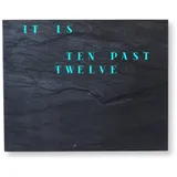 build-yours.de Wanduhr Wortuhr Jupiter in Deutsch - LED Wanduhr zum Aufhängen & Hinstellen (Elegante WordClock aus Stuttgart) schwarz