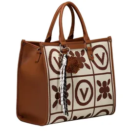 Valentino Tyle Shopper Polyamid Brown