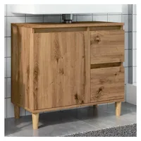 VidaXL Waschbeckenunterschrank Artisan-Eiche 65x33x60 cm Holzwerkstoff