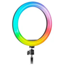 Mars Gaming MGRING, ARGB Professional Light Ring, Aluminium-Stativ, Smartphone und Webcam-Ständer, Fernbedienung