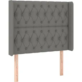 vidaXL Boxspringbett 90 x 190 cm Dunkelgrau