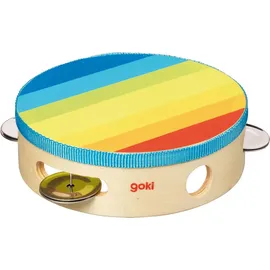 GoKi Kinder-Tamburin mit Schellen H=4,5 cm, Ø=14,5 cm