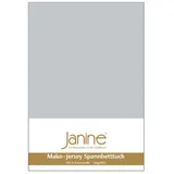JANINE 5007 Mako-Feinjersey 140 x 200 - 160 x 200 cm silber
