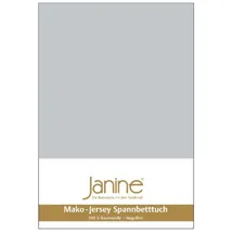 JANINE 5007 Mako-Feinjersey 140 x 200 - 160 x 200 cm silber