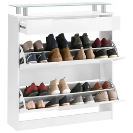 borchardt Möbel Oliva 89 x 0 x 0 cm 2 Doppeltrommeln, 1 Schubkasten weiß