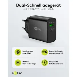 goobay Dual-Schnellladegerät 75335