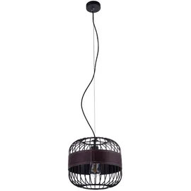 GLOBO Lederring 1-flg. H 120 cm schwarz Metall