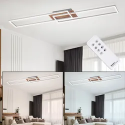 Luxus LED Decken Lampe Ess Zimmer Tages-Licht Leuchte silber FERNBEDIENUNG