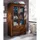 Massivmoebel24 Vitrine Sheesham 100 x 45 x 180 cm Braun