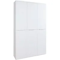  Schuhschrank SIVA (BHT 120x200x35 cm, - weiß - BHT