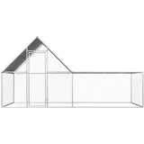 vidaXL Hühnerstall 4x2x2 m Verzinkter Stahl