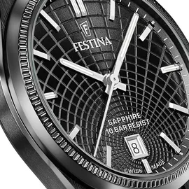 Festina F20080/1 Herrenuhr Schwarz mit Saphirglas