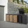 ML-Design Mülltonnenbox 260 x 80 x 120 cm braun