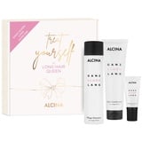 Alcina Geschenkset Ganz Schön Lang | Shampoo 250 ml + Conditioner 150 ml + Anti-Spliss Serum 50 ml