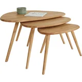 Couchtische Set VIGO, Kernbuche massiv geölt (Tisch groß einzeln)
