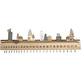 Rayher Holz-Adventskalender 46556000 40 x 3,5 x 12 cm