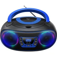 Denver TDB-212BU DAB+ Boombox mit DAB+/FM-Radio, Bluetooth-funktion, blau