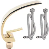 Einloch-mischbatterie – Gebogenes Design – G1/2′′ – Warm-/kaltwasser – Unterbauspüle – Gold – Tapgold
