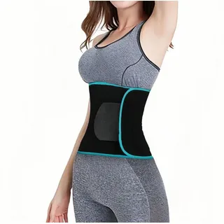 Penelife Bauchweggürtel Bauchweggürtel Bauchtrainer für Zuhause Bauchmuskeltrainer (1x Bauchweggürtel) Klettverschluss schwarz