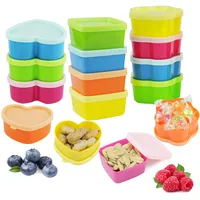 YUUTIAL Kleine Dosen mit Deckel Plastik 15 Stück,40ml Mini Gefrierdosen Klein, Stapelbare Aufbewahrungsbehälter zum Einfrieren für Snacks, Gewürze, Soßen, Obst