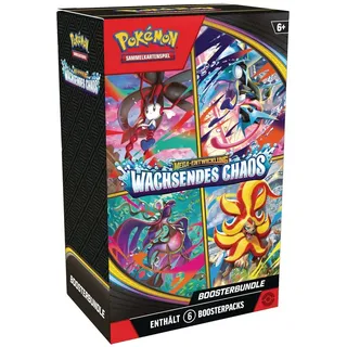 Pokémon Boosterbundle Mega-Entwicklung Wachsendes Chaos (6 Boosterpacks)