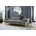 W.Schillig Couch Leder 2-Sitzer Grau