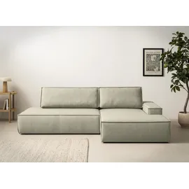 OTTO home Ecksofa Cord 2-Sitzer Grün