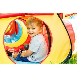 Kruzzel Kinderspielzelt mit Tunnel Spielhaus für Baby und Kleinkinder 3 Teile Spiele Indoor Outdoor 23871
