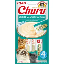 INABA CAT Churu Huhn mit Krabben 4x14g (56g)