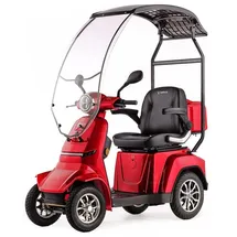 VELECO GRAVIS Elektromobil mit Dach rot