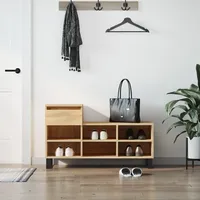 VidaXL Schuhregal Sonoma-Eiche 102x36x60 cm Holzwerkstoff