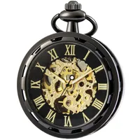 SEWOR Single Face Unisex-Taschenuhr mit mechanischem Handaufzug SEW265 (Schwarz)