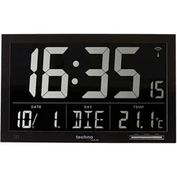 Techno Line WS 8007 - Wecker - rechteckig - elektronisch - Schreibtisch, geeigne...