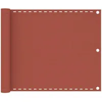 vidaXL Balkon-Sichtschutz 75 x 500 cm Terracotta-Rot HDPE