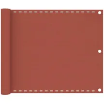 vidaXL Balkon-Sichtschutz 75 x 500 cm Terracotta-Rot HDPE