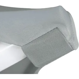 Beautissu Stehtischhusse Stretch Silber Ø 70 cm 5er Set