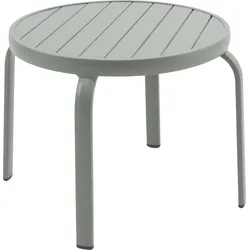 Beistelltisch BEST "Phil", grau – grün, B:50cm H:43cm T:50cm, Aluminium, Tische, Beistelltisch