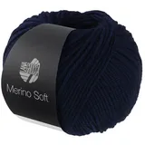 Lana Grossa Merino Soft Häkelwolle, 125 m blau