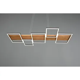 Trio LED-PL Harper 42W 3000K Holz sw matt | Schwarz