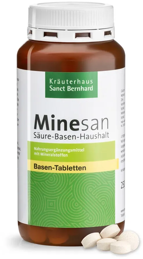 Minesan Alkaline Mineral Herb Tablets - 248 g