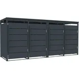 Estexo Mülltonnenbox 111 cm grau
