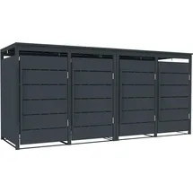 Estexo Mülltonnenbox 111 cm grau